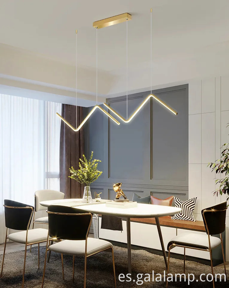 Elegante araña nórdica pequeña para espacios modernos de restaurantes